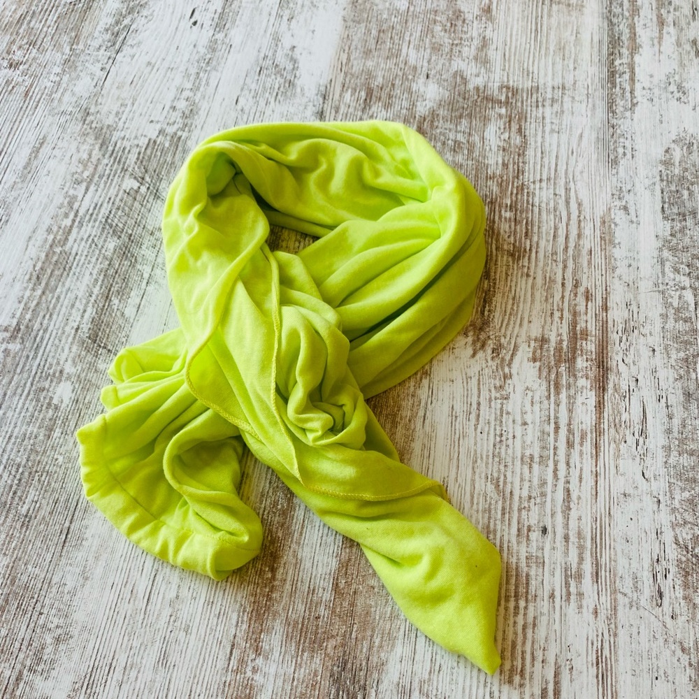 Lime green neck or body wrap